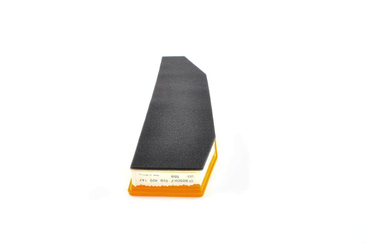 BOSCH Luftfilter f026400147 Filterindsats length_mm_203|Længde [mm]|674 width_mm_206|Bredde [mm]|134 height_mm_209|Højde [mm]|45 quantity_563|Mængde|1