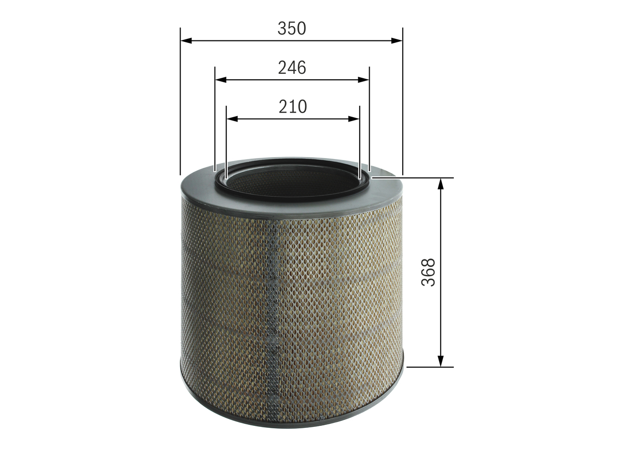BOSCH F 026 400 280 350mm for VOLVO