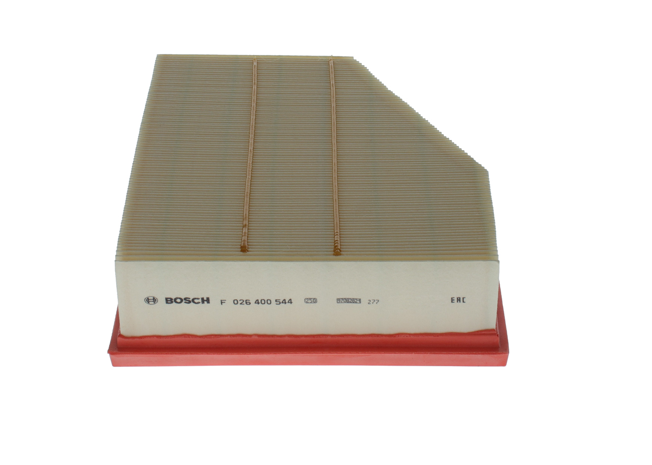 BOSCH Luftfilter f026400544 Filterindsats length_mm_203|Længde [mm]|282 width_mm_206|Bredde [mm]|227 height_mm_209|Højde [mm]|58 58mm for VW
