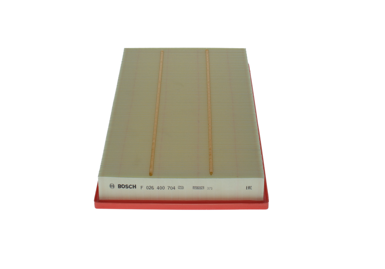 BOSCH Luftfilter F 026 400 704 Filterindsats length_mm_203|Længde [mm]|421 width_mm_206|Bredde [mm]|225 height_mm_209|Højde [mm]|47 47mm for MERCEDES