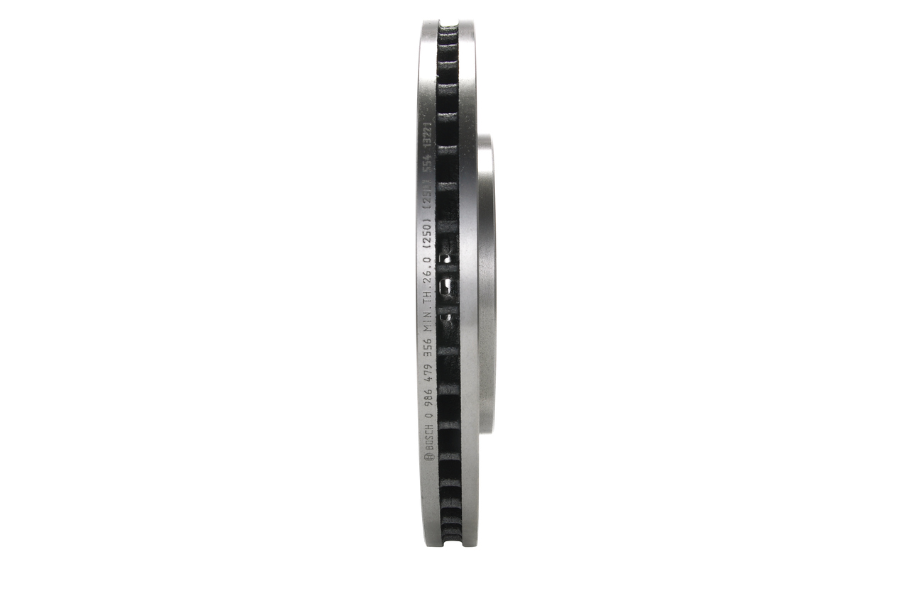 BOSCH Bremseskive 0986479356 ventileret 296mm 28mm for NISSAN