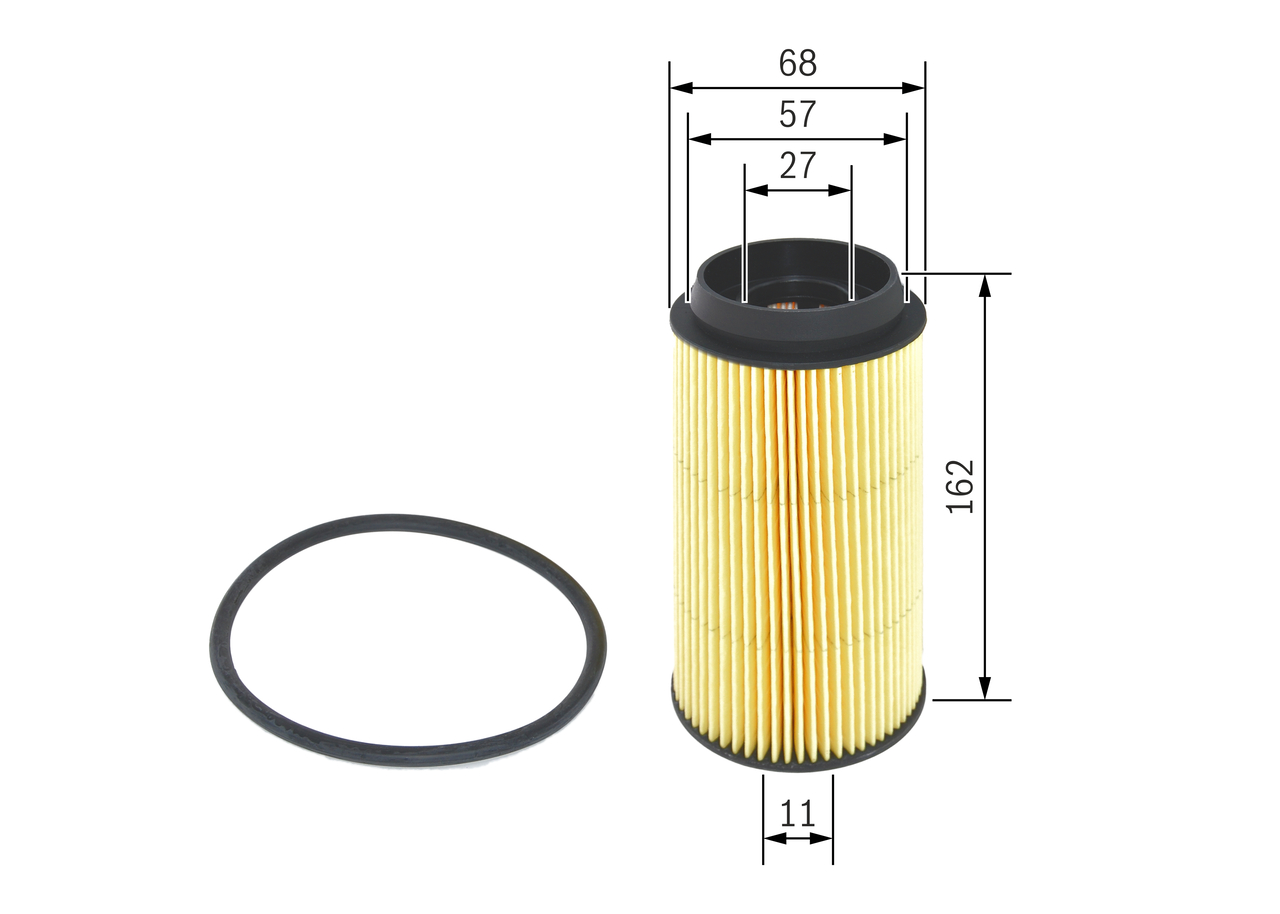 BOSCH Brændstof-filter f026402155 Filterindsats diameter_mm_200|Diameter [mm]|57 inner_diameter_1_mm_995|Inder diameter 1 [mm]|27 outer_diameter_1_mm_
