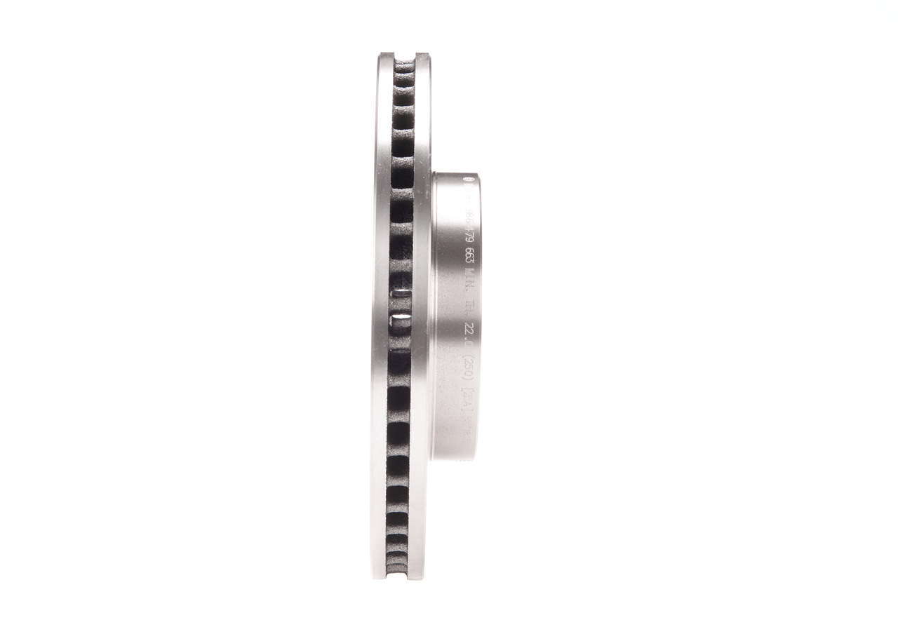 BOSCH Bremseskive 0986479663 ventileret 255mm 25mm for LEXUS