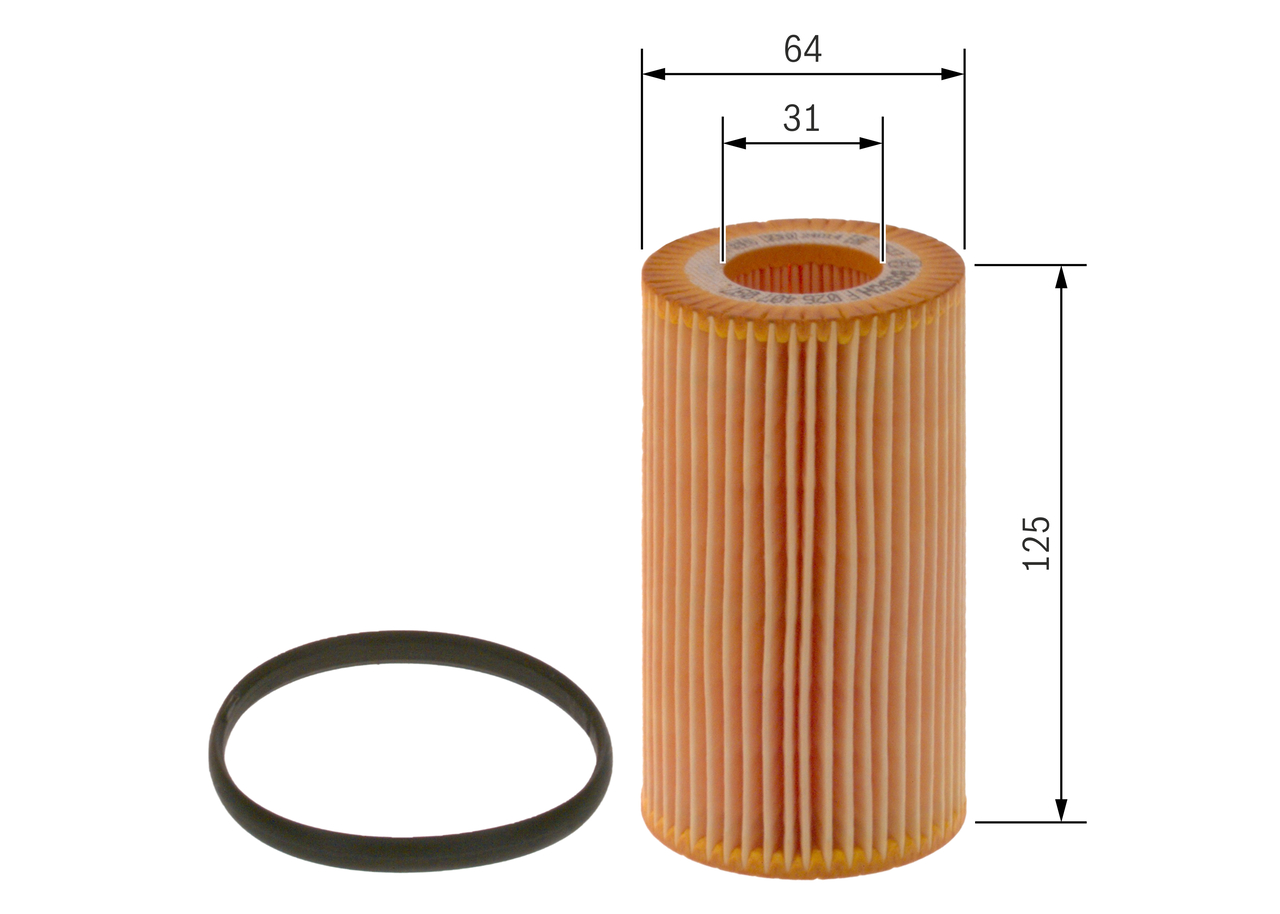 BOSCH Oliefilter F 026 407 097 Filterindsats supplementary_articlesupplementary_info_596|Tillægsartikel/Yderligere info.|med pakning height_mm_209|Høj
