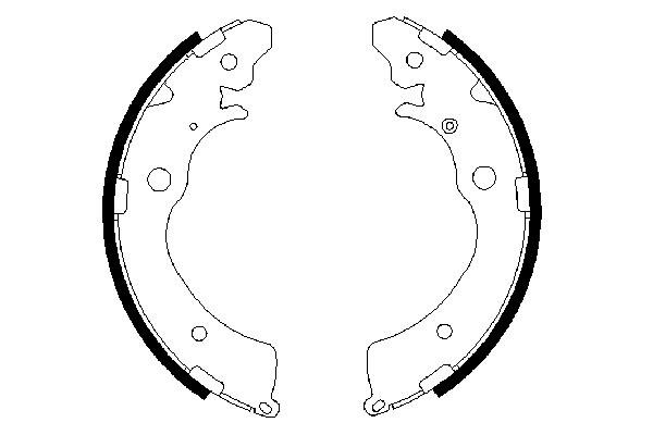 BOSCH Bremsebakkesæt 0 986 487 440 for HONDA MAZDA SUZUKI MARUTI