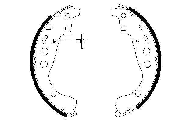 BOSCH Bremsebakkesæt 0 986 487 589 for LEXUS TOYOTA