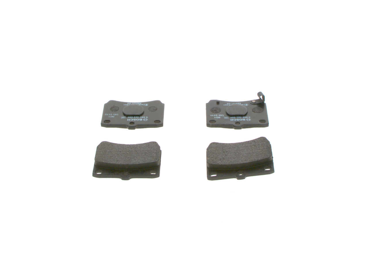 BOSCH Bremseklodser 0986493550 for MAZDA KIA