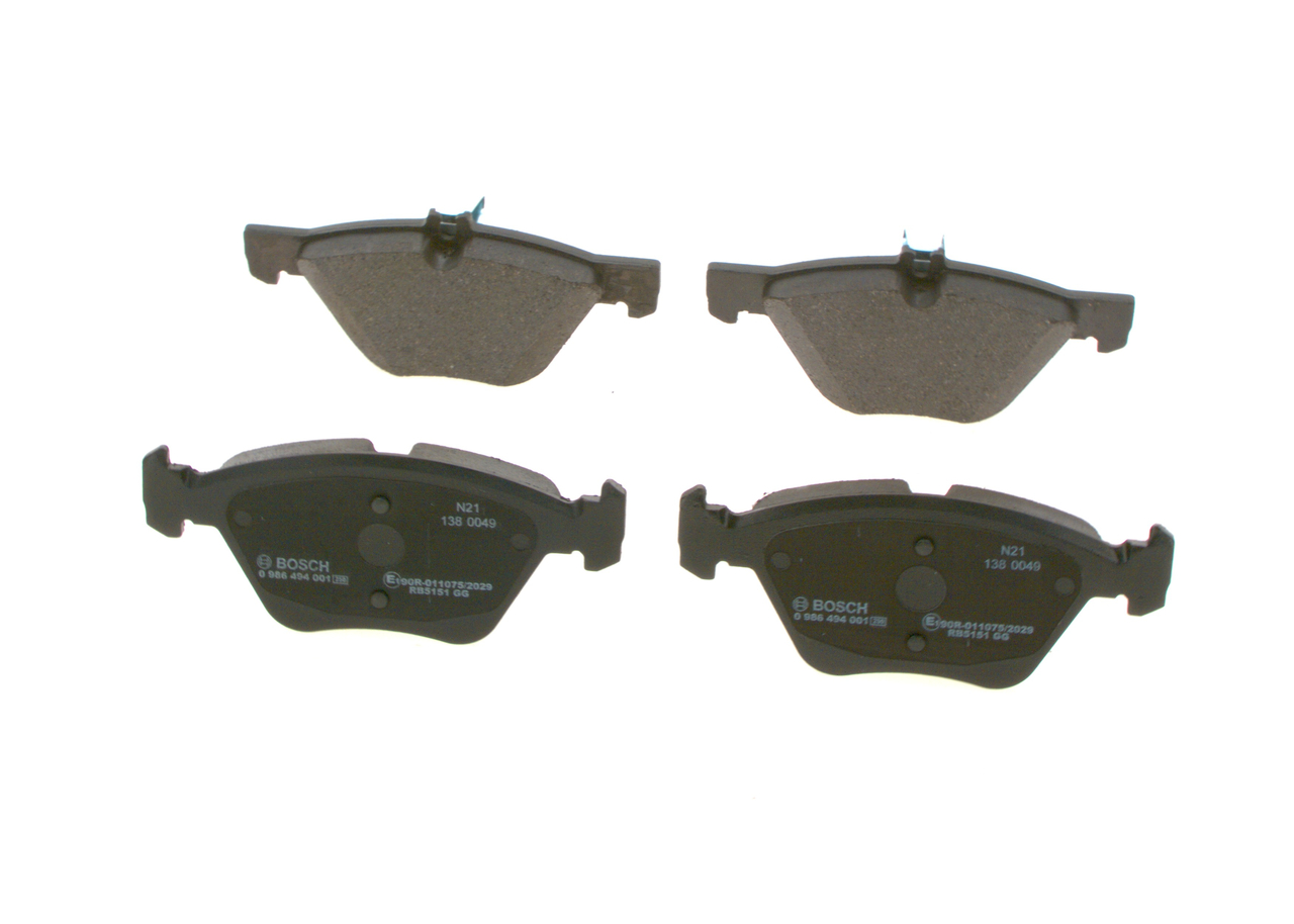 BOSCH Bremseklodser 0986494001 for DODGE MERCEDES-BENZ