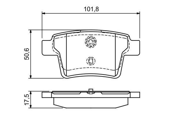 BOSCH Bremseklodser 0986494076 for FORD JAGUAR