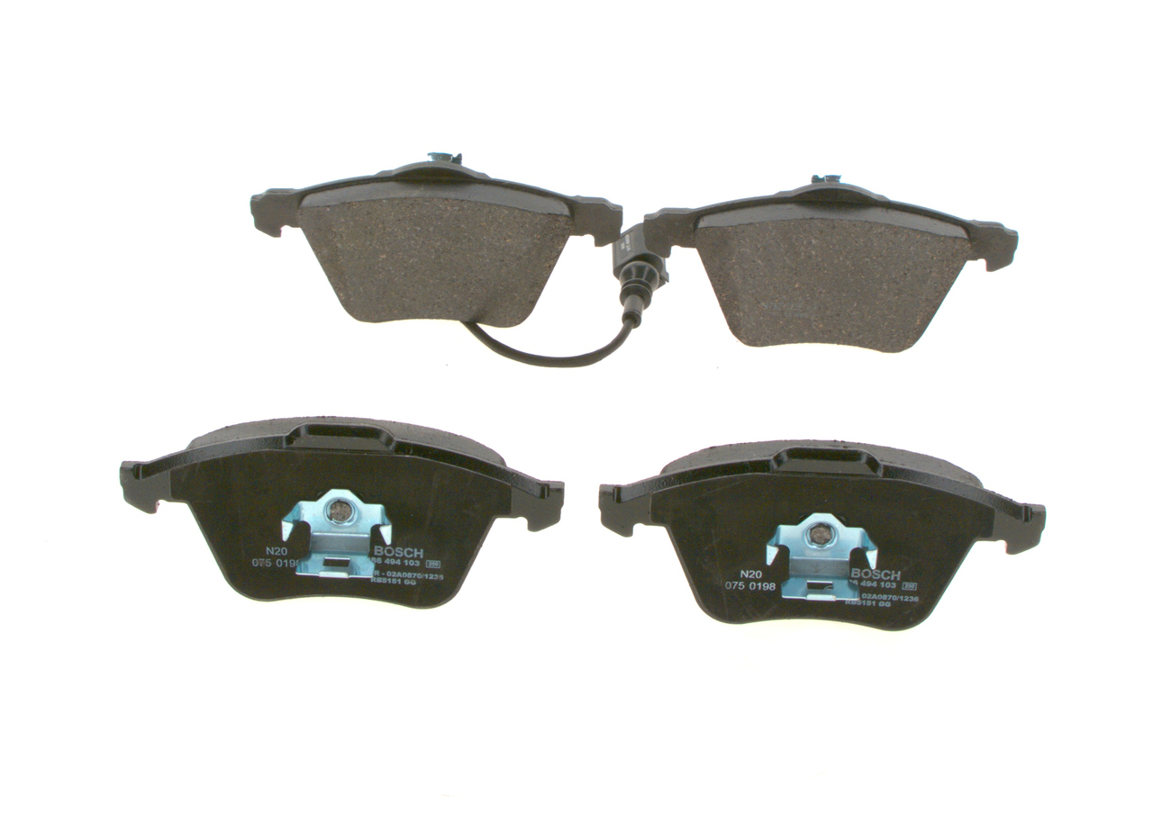 BOSCH Bremseklodser 0986494103 for VW