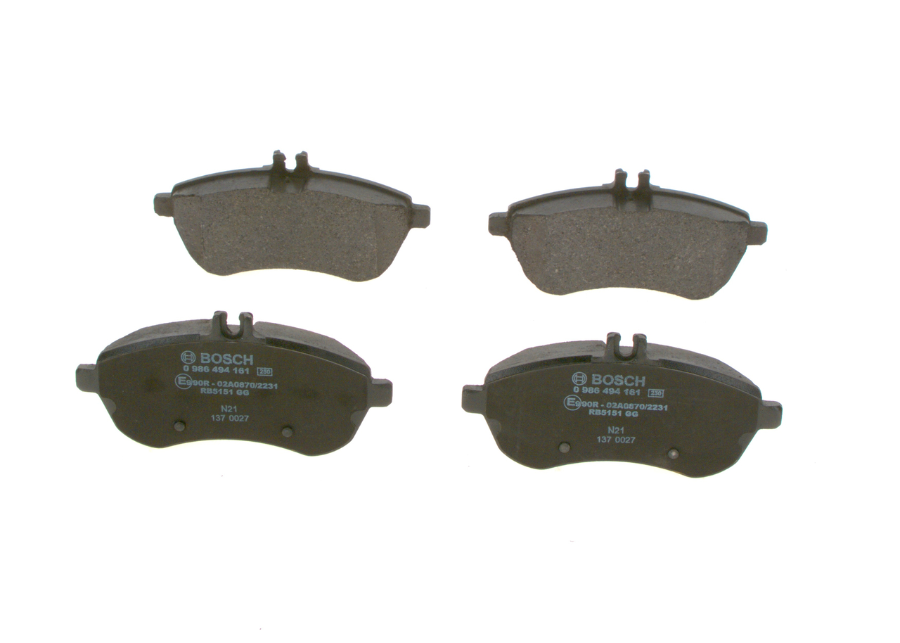 BOSCH Bremseklodser 0986494161 for MERCEDES-BENZ