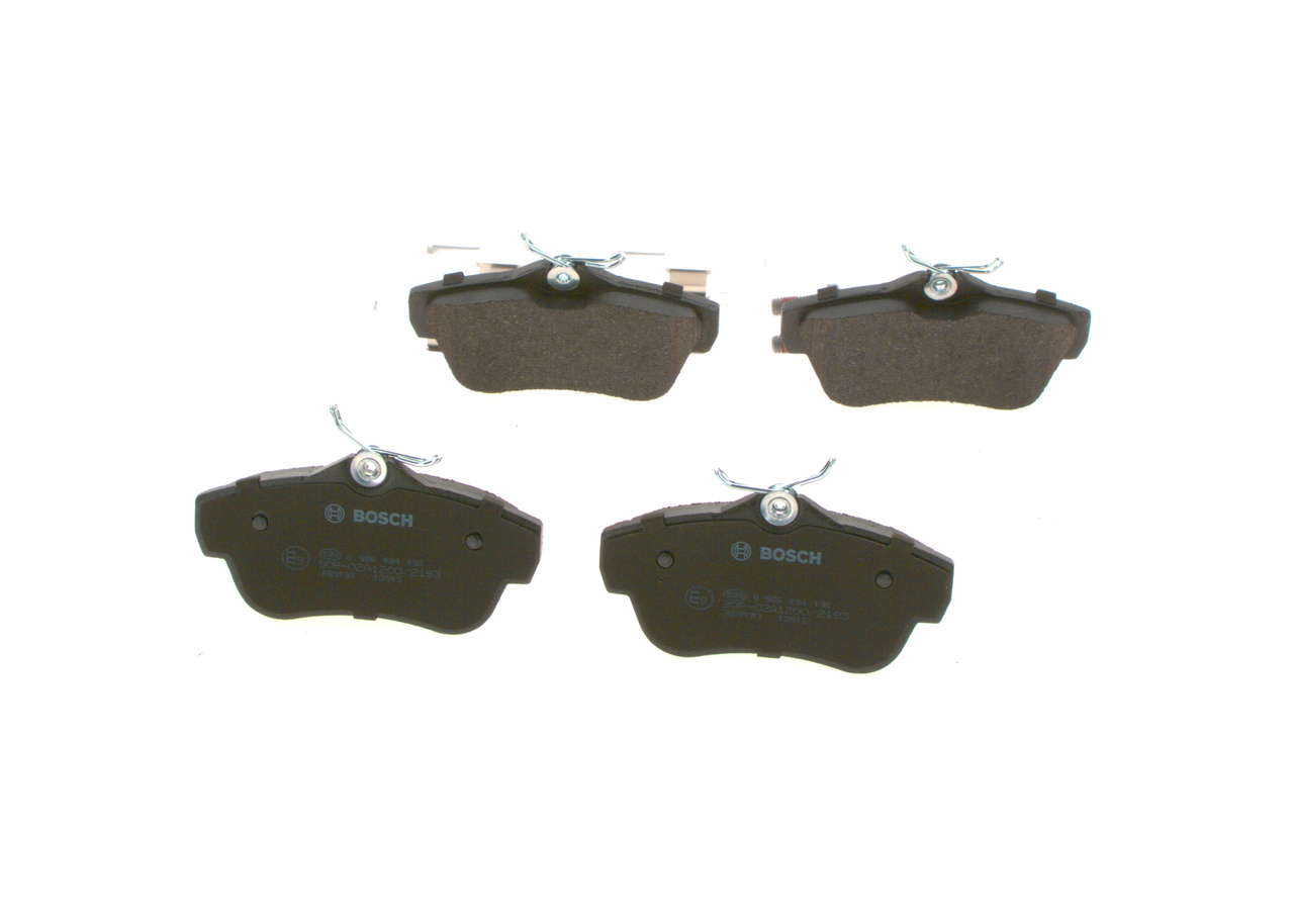 BOSCH Bremseklodser 0986494192 for PEUGEOT FIAT