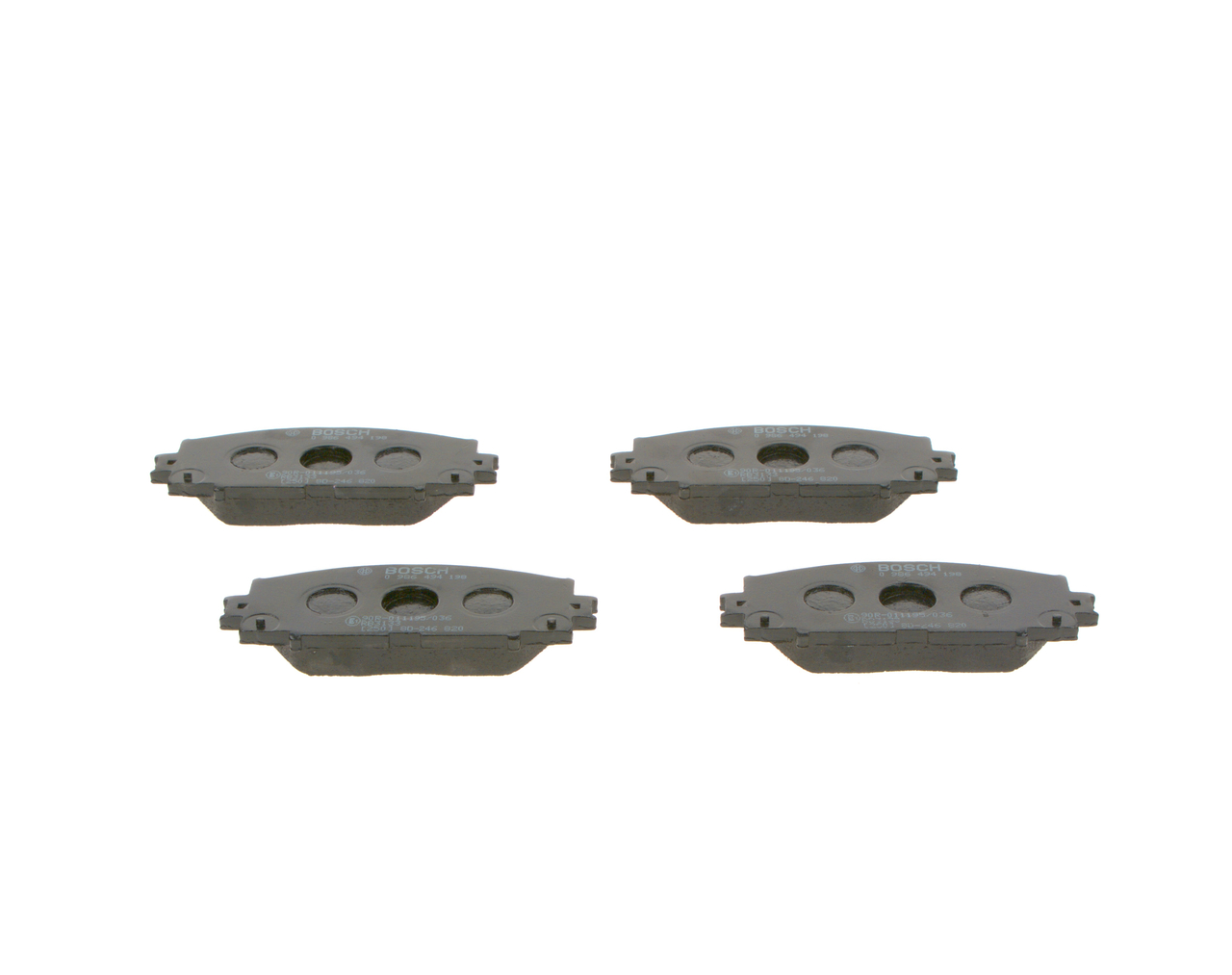 BOSCH Bremseklodser 0986494198 for TOYOTA LEXUS