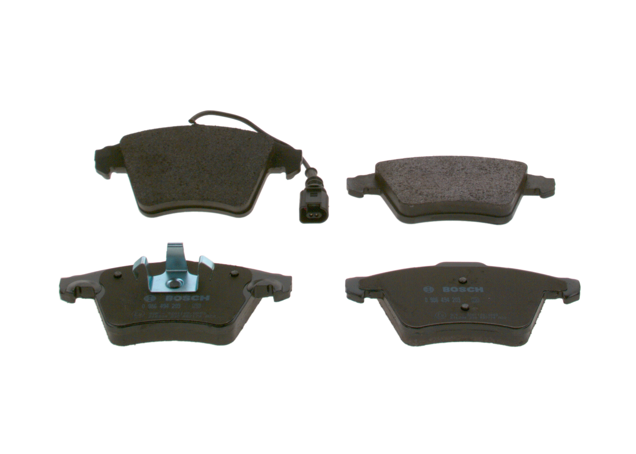 BOSCH Bremseklodser 0986494203 for VW