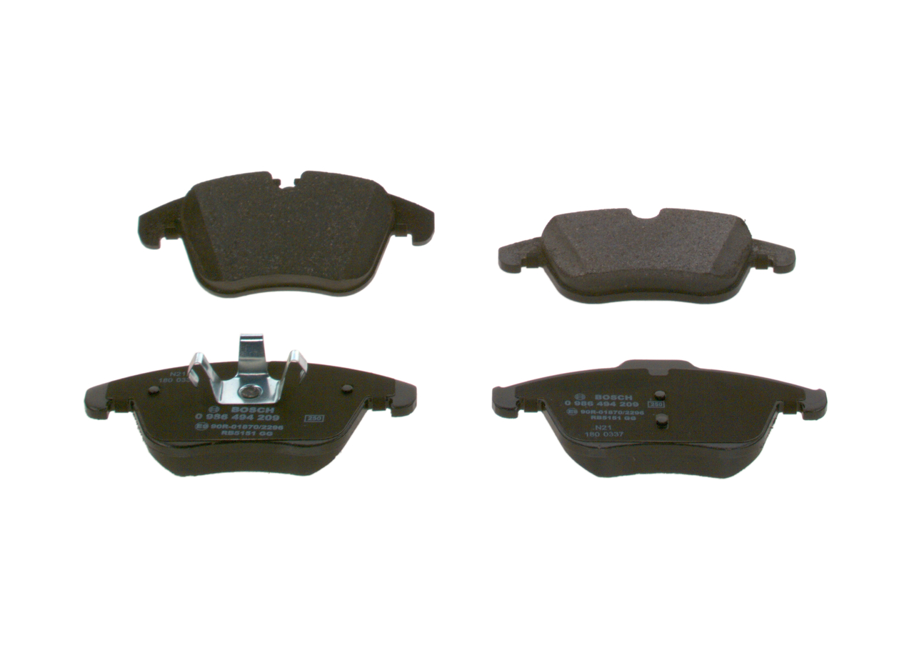 BOSCH Bremseklodser 0986494209 for PEUGEOT FORD VOLVO MG ROVER JAGUAR