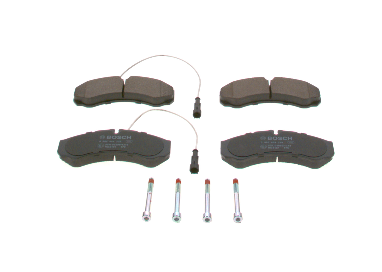 BOSCH Bremseklodser 0986494239 for IVECO NISSAN RENAULT