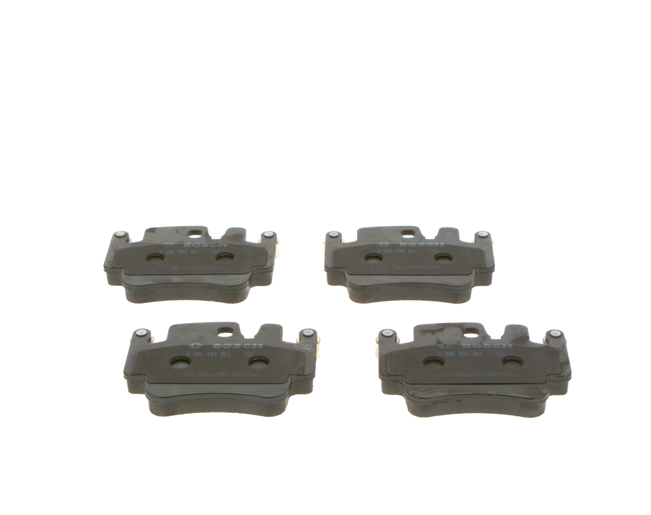 BOSCH Bremseklodser 0986494281 for PORSCHE