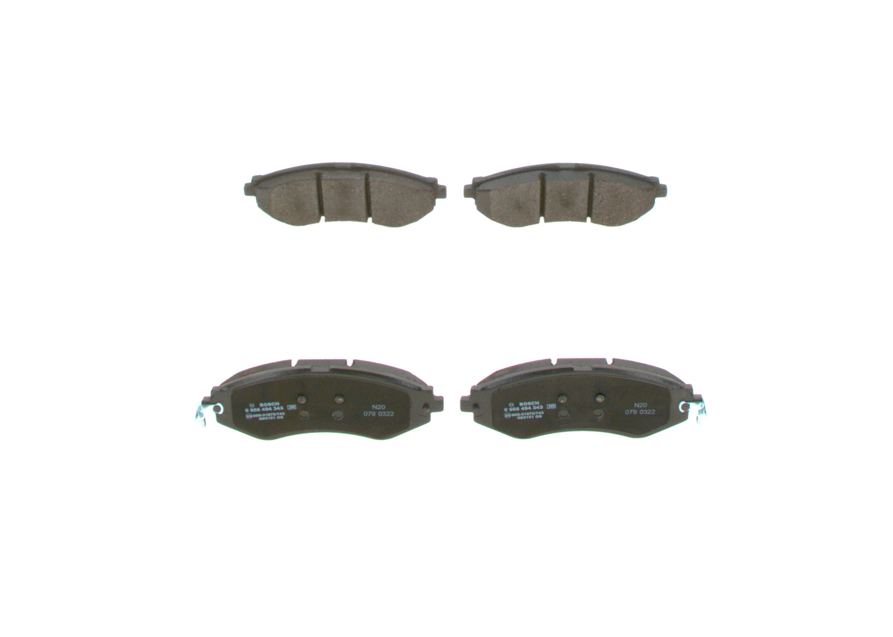 BOSCH Bremseklodser 0986494343 for HOLDEN