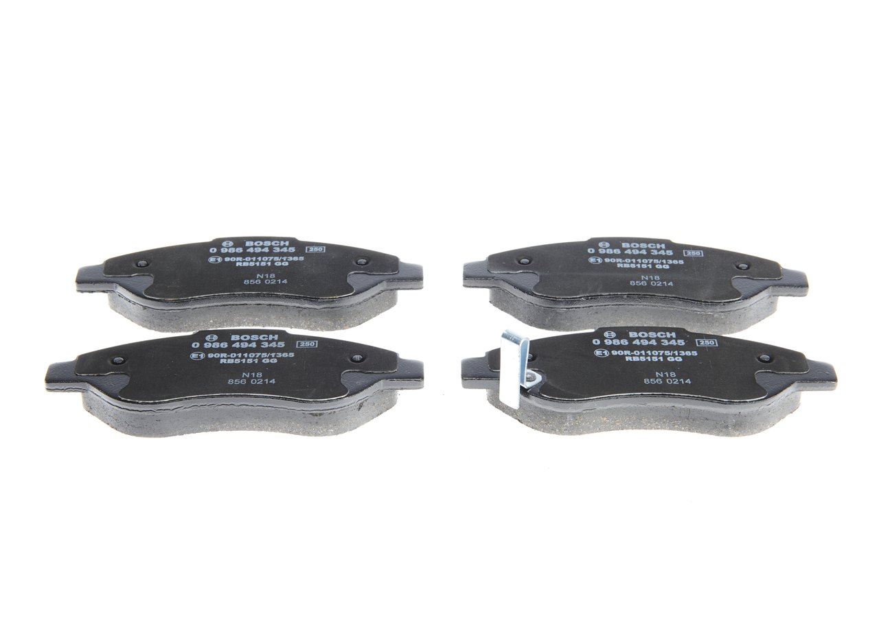 BOSCH Bremseklodser 0986494345 for HOLDEN