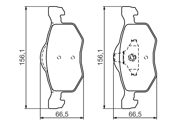 BOSCH Bremseklodser 0986494361 for FORD MAZDA