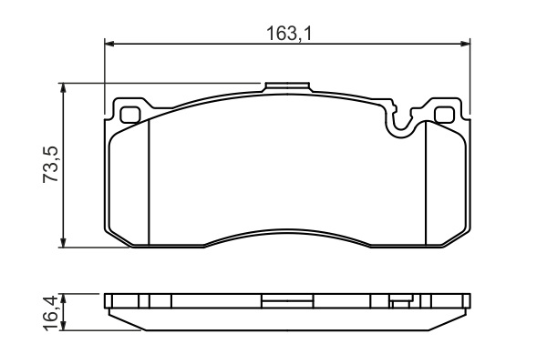 BOSCH Bremseklodser 0986494428 for BMW