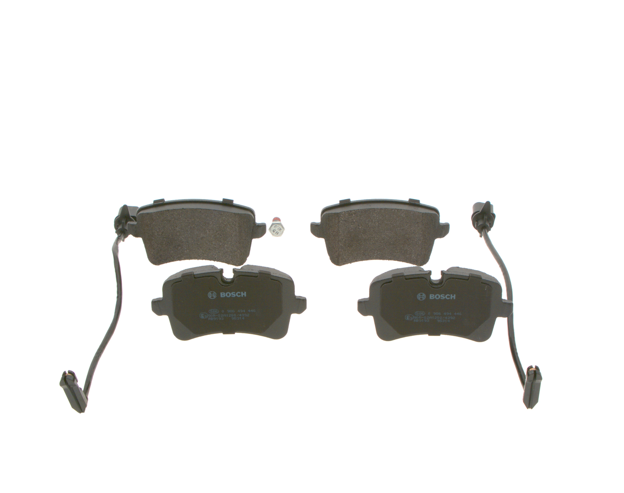 BOSCH Bremseklodser 0986494446 for VW AUDI
