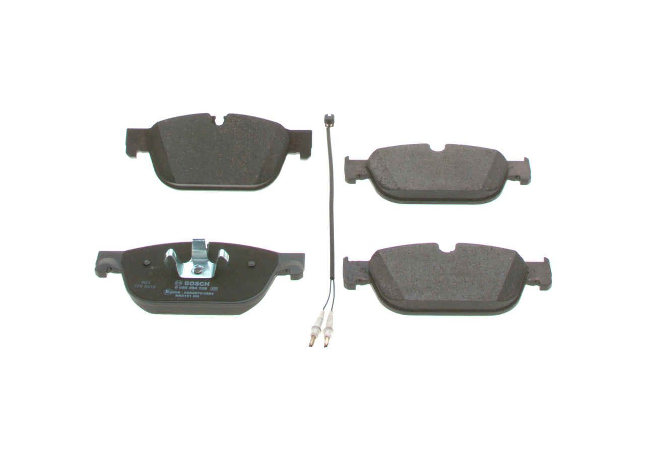 BOSCH Bremseklodser 0986494526 for PEUGEOT