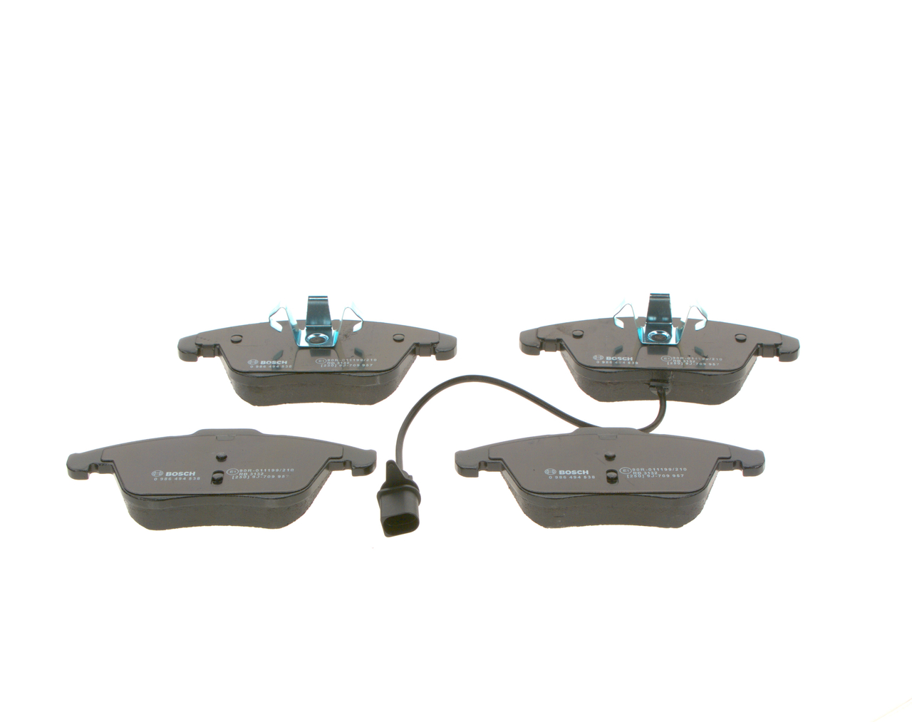 BOSCH Bremseklodser 0986494538 for VW