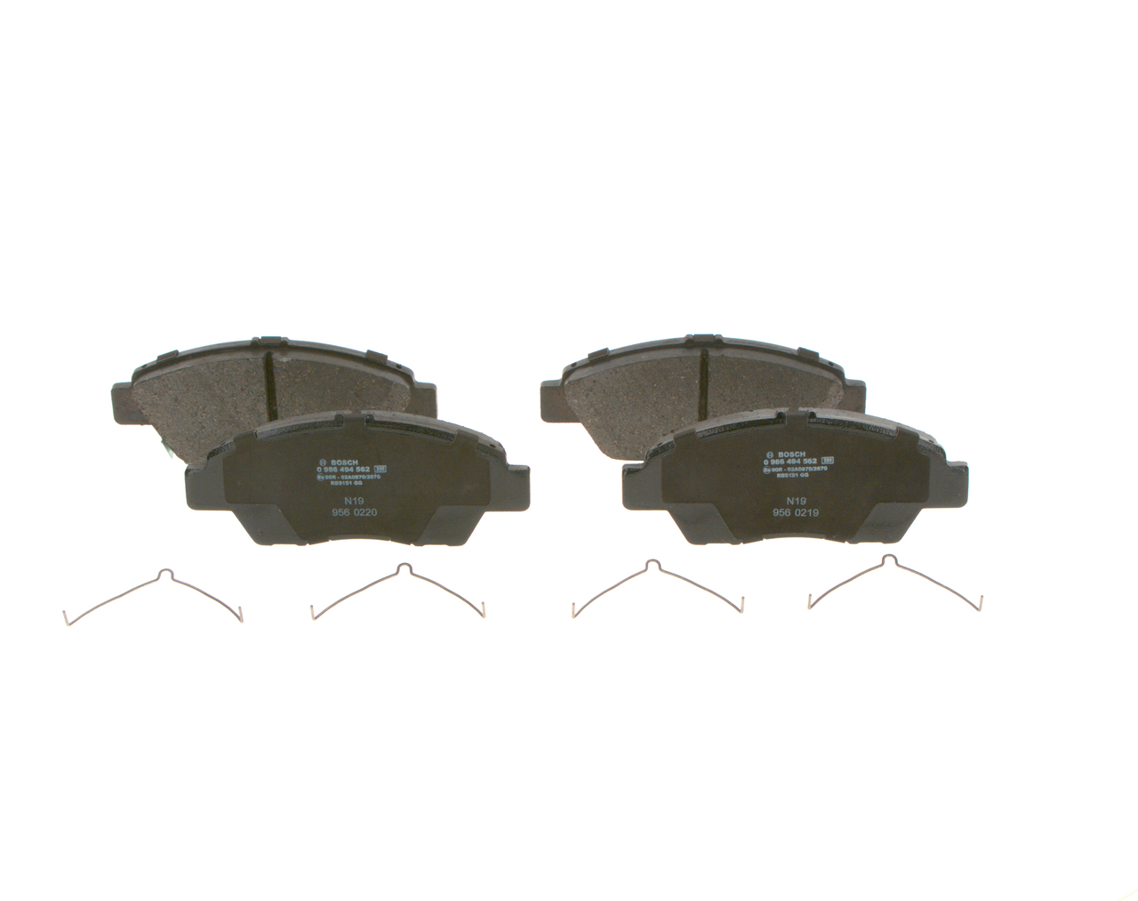 BOSCH Bremseklodser 0986494562 for HONDA