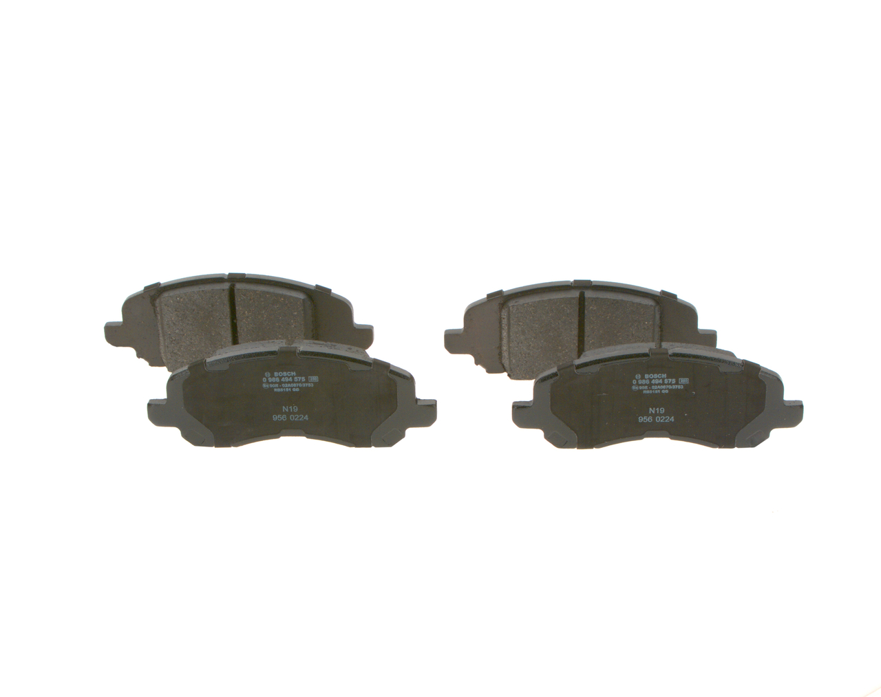 BOSCH Bremseklodser 0986494575 for CHRYSLER DODGE JEEP