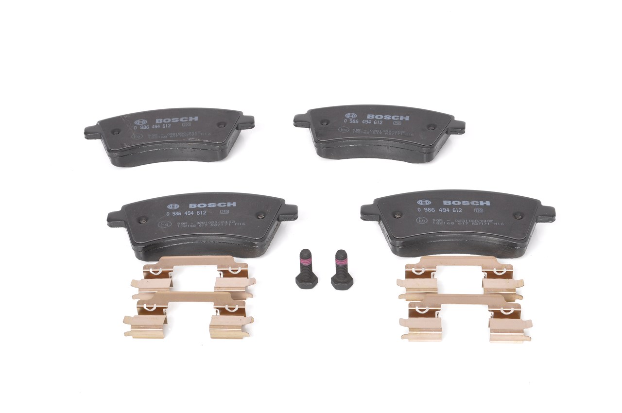 BOSCH Bremseklodser 0986494612 for MERCEDES-BENZ RENAULT