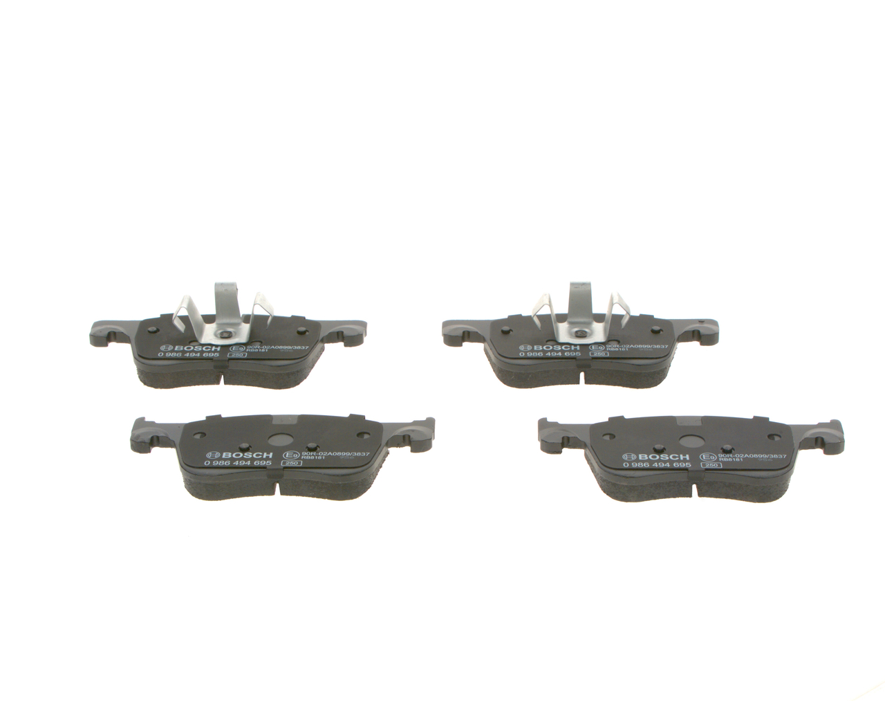 BOSCH Bremseklodser 0986494695 for OPEL PEUGEOT VAUXHALL CITROËN TOYOTA