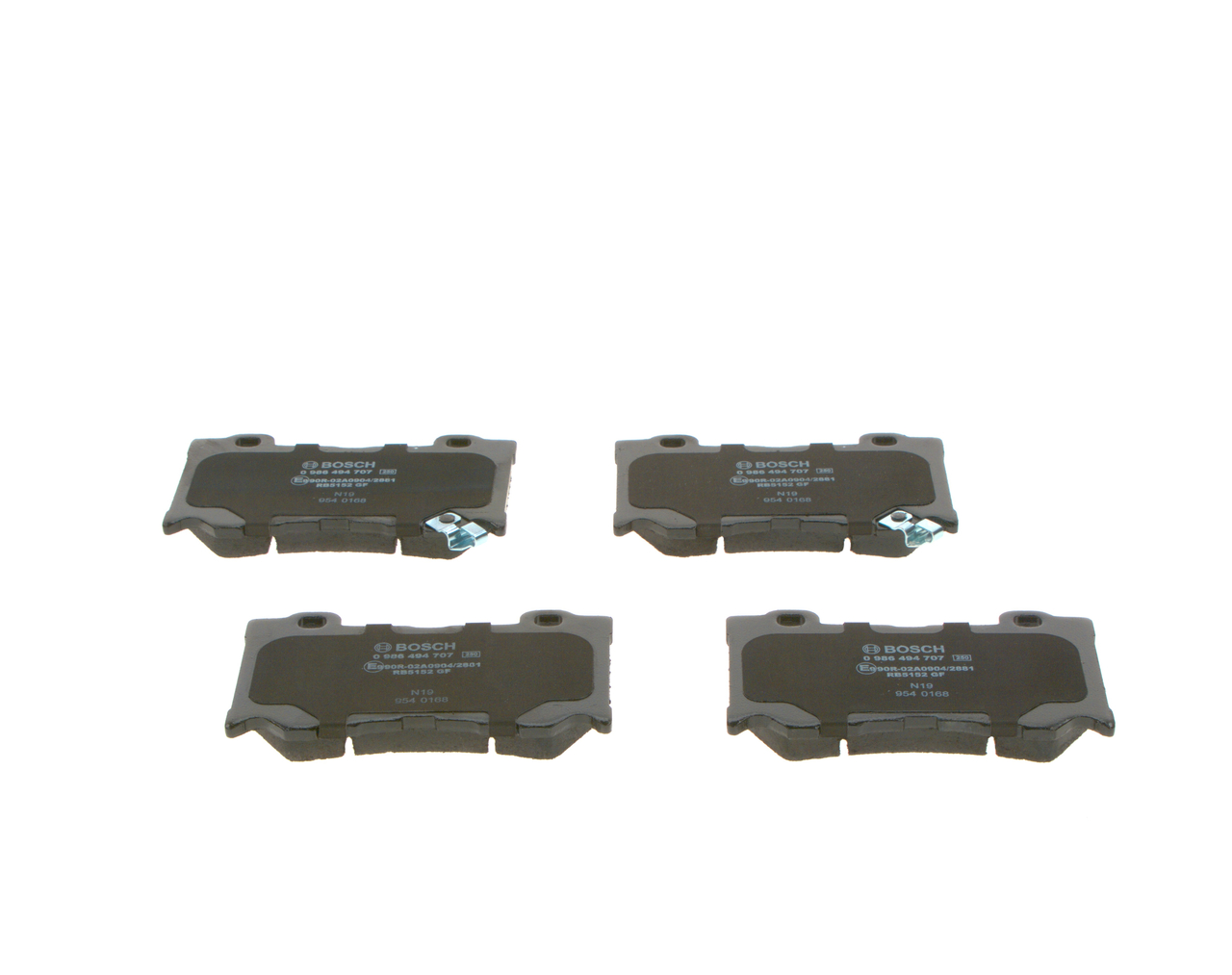 BOSCH Bremseklodser 0986494707 for INFINITI NISSAN