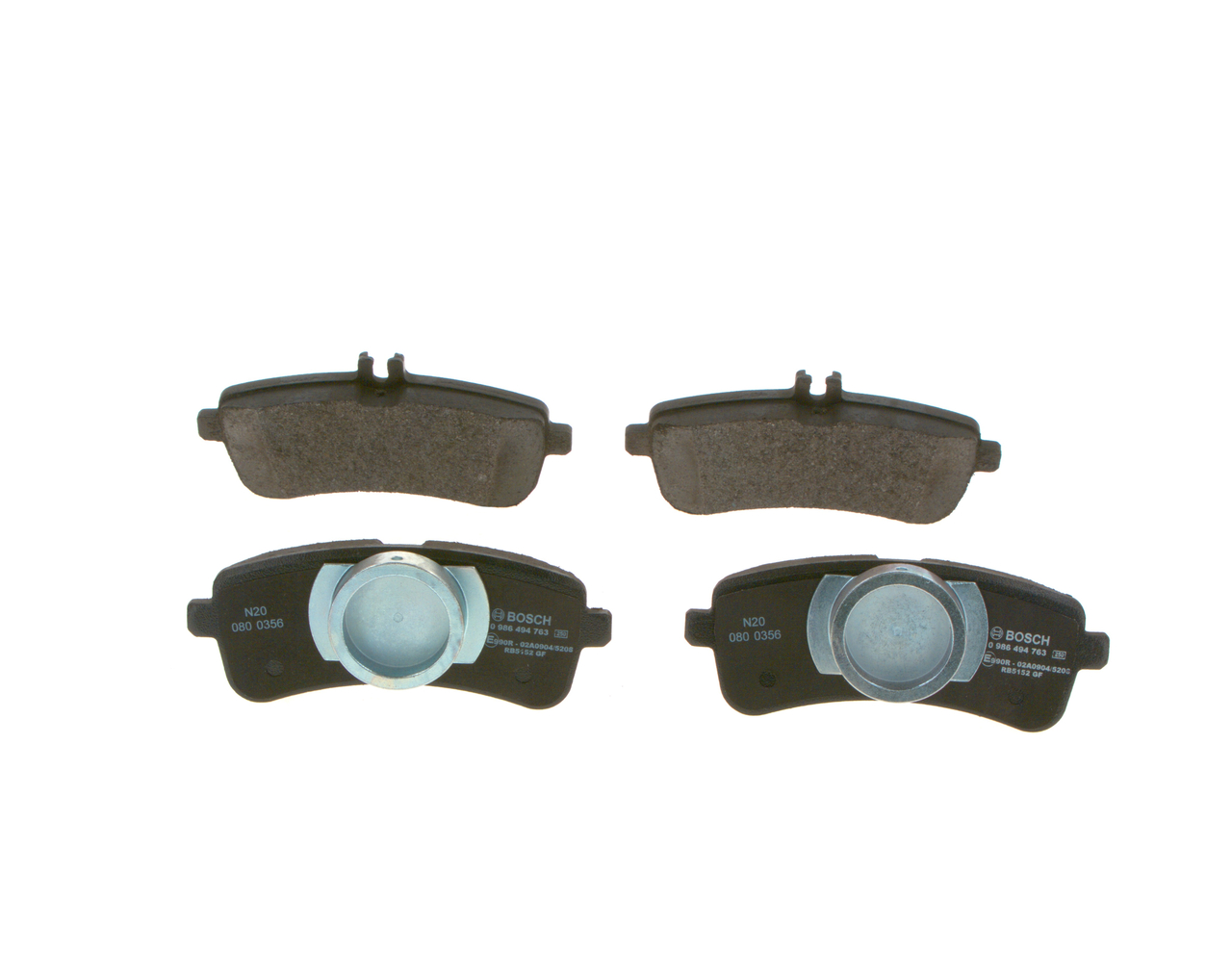BOSCH Bremseklodser 0986494763 for MERCEDES-BENZ