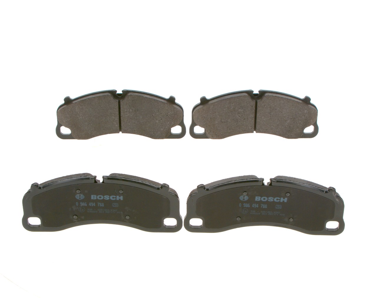 BOSCH Bremseklodser 0986494788 for PORSCHE