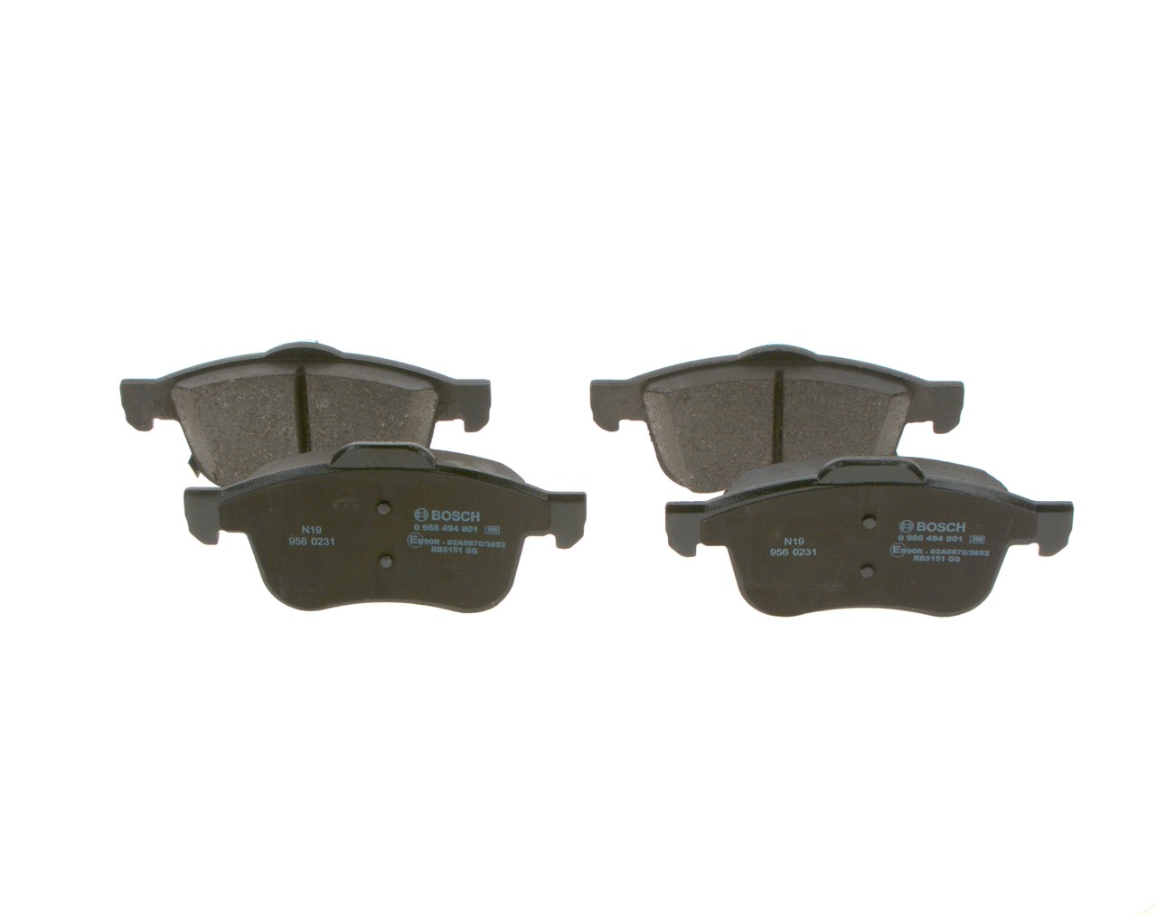 BOSCH Bremseklodser 0986494801 for LANCIA
