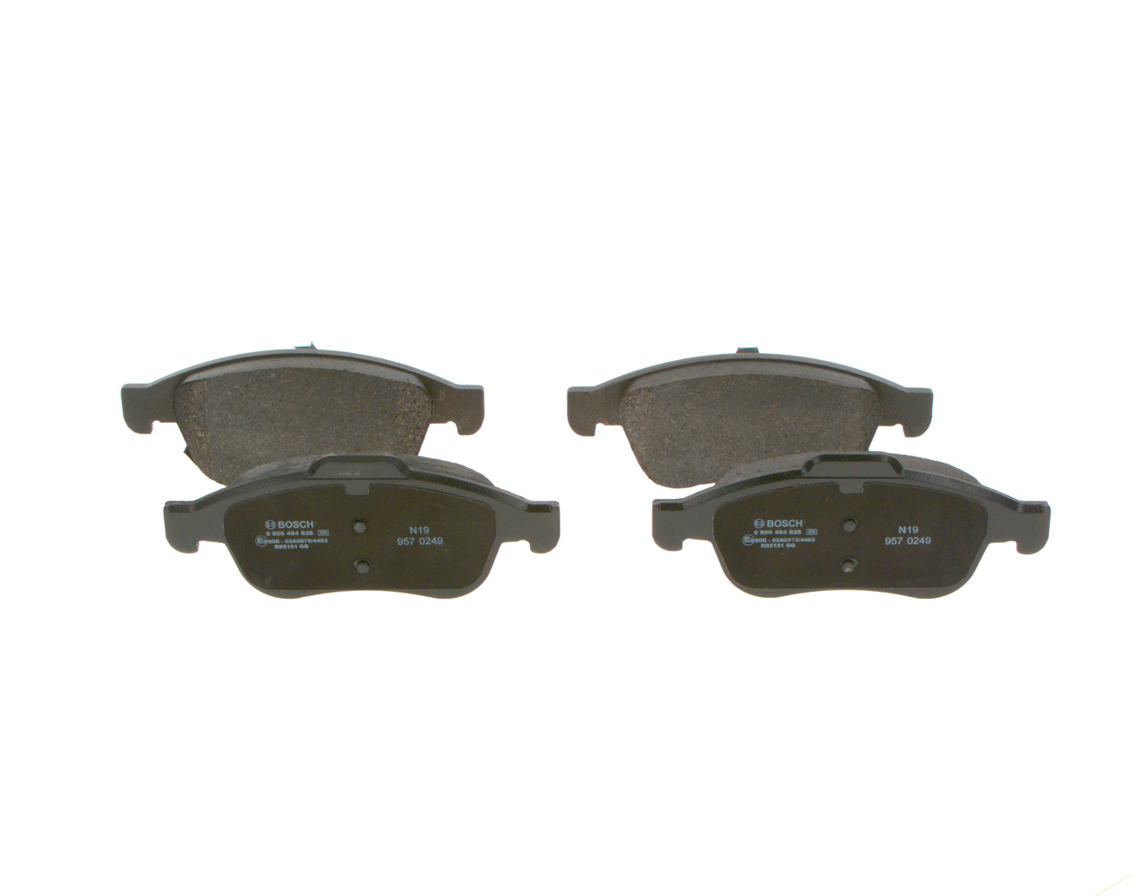 BOSCH Bremseklodser 0986494826 for LANCIA JEEP