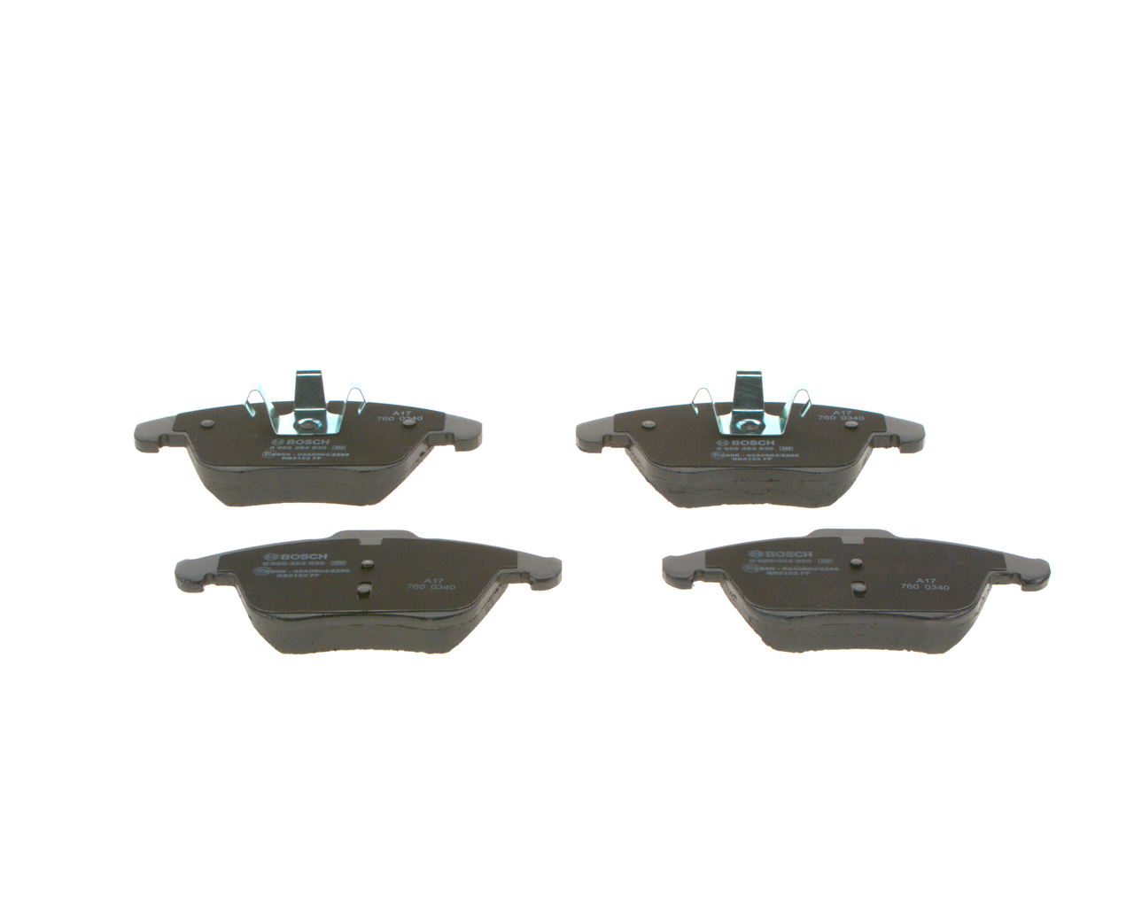 BOSCH Bremseklodser 0986494830 for JAGUAR