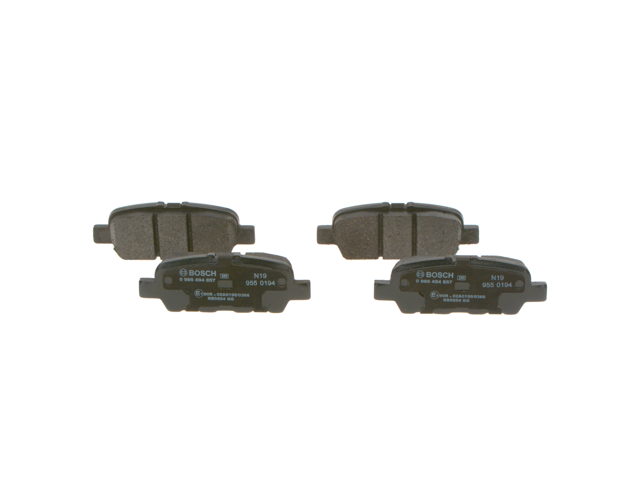 BOSCH Bremseklodser 0986494857 for RENAULT INFINITI NISSAN
