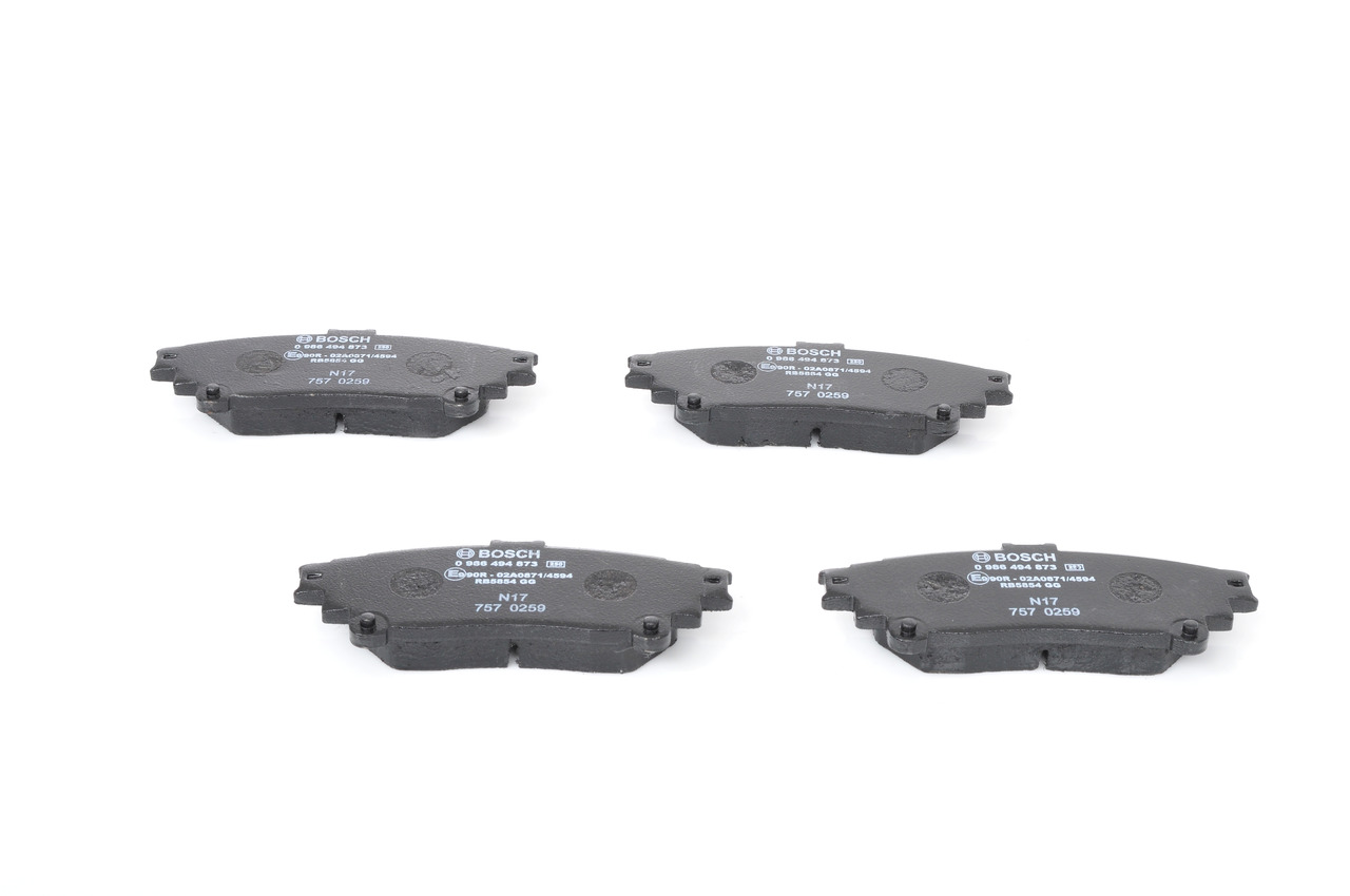 BOSCH Bremseklodser 0986494873 for TOYOTA LEXUS