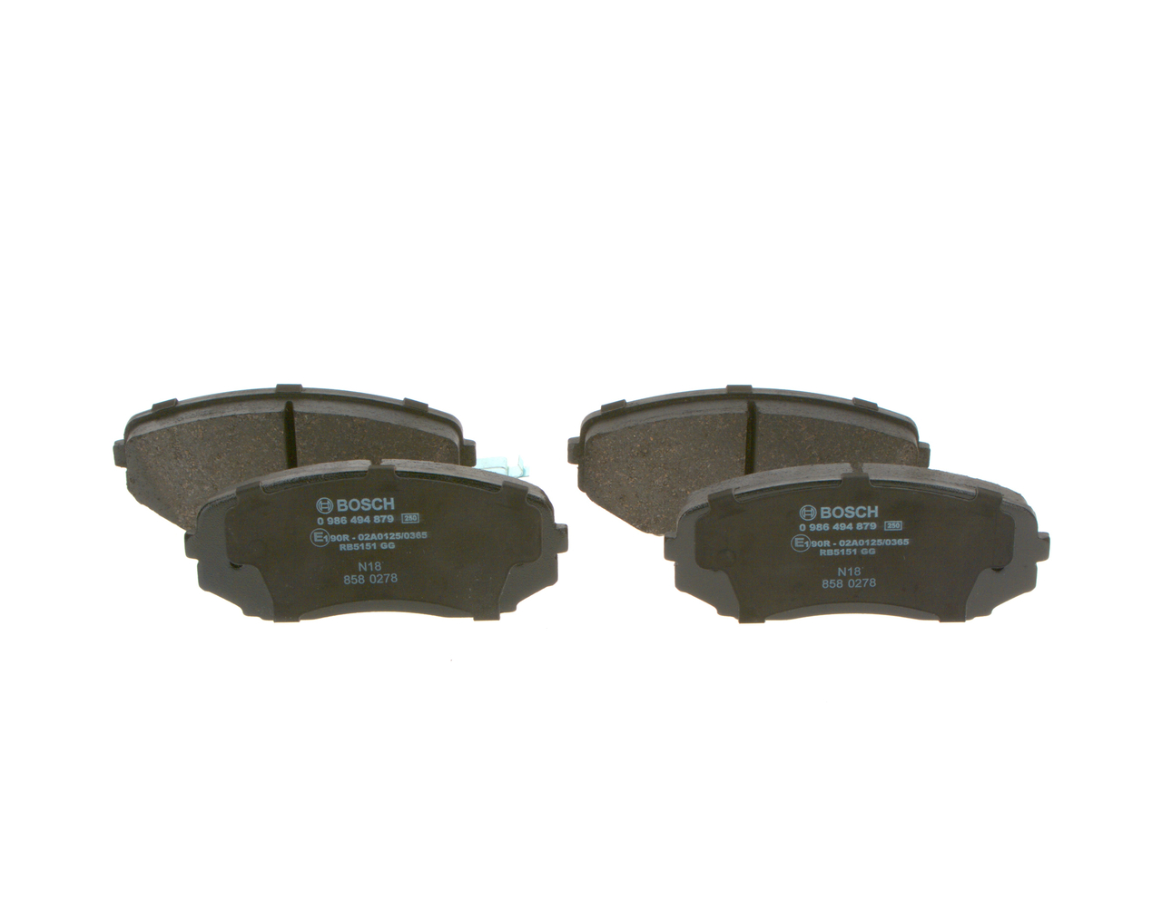 BOSCH Bremseklodser 0986494879 for MAZDA