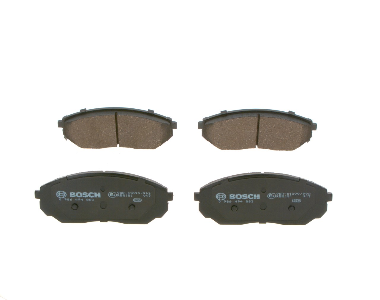 BOSCH Bremseklodser 0986494883 for ACURA HONDA