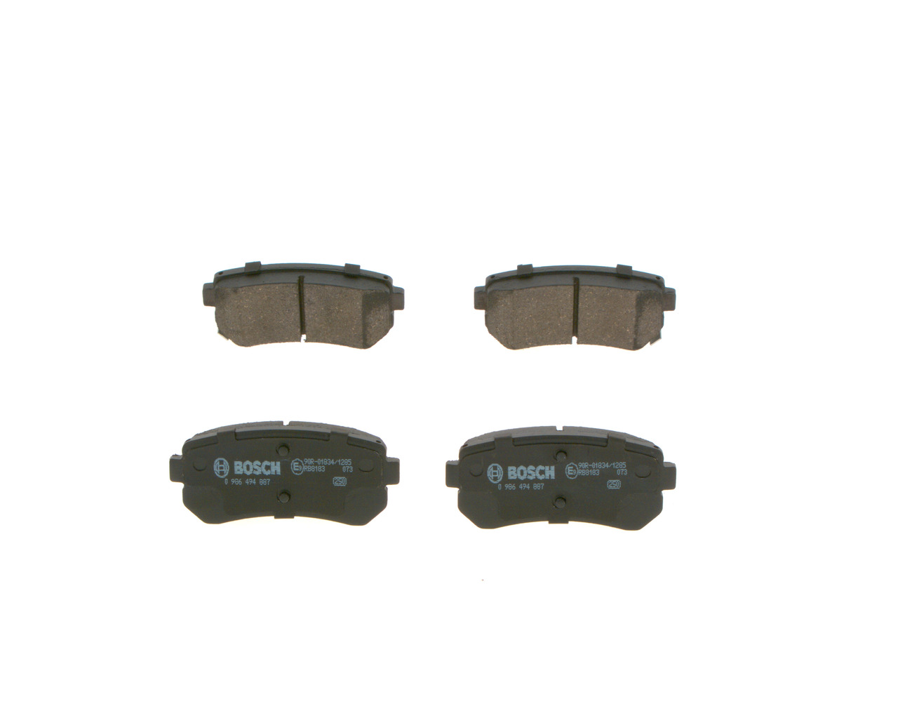 BOSCH Bremseklodser 0986494887 for KIA HYUNDAI