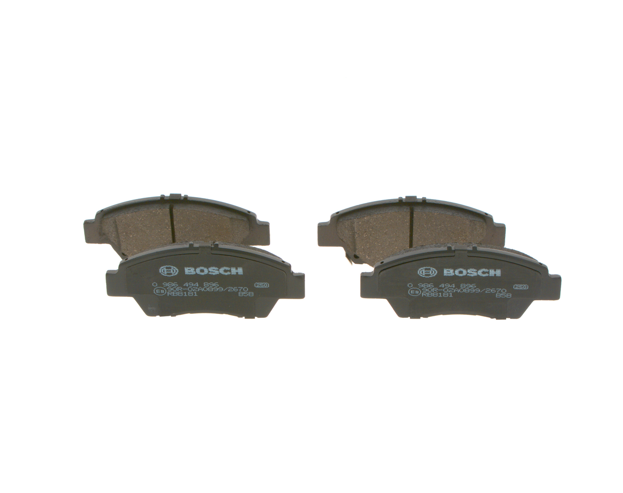 BOSCH Bremseklodser 0986494896 for HONDA