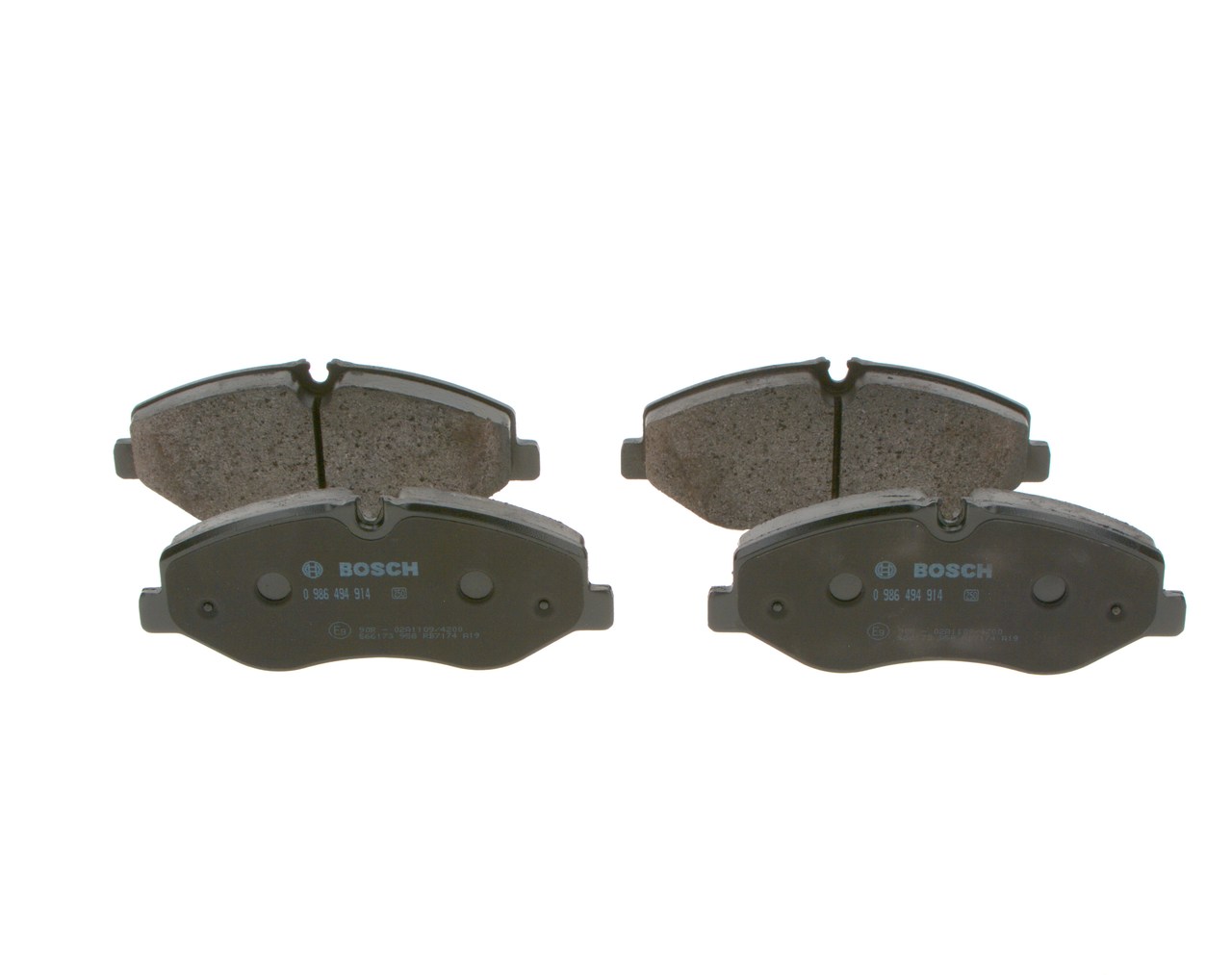 BOSCH Bremseklodser 0986494914 for MERCEDES-BENZ