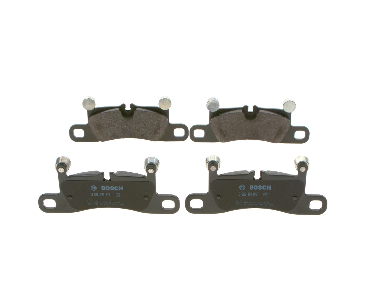 BOSCH Bremseklodser 0986494977 for PORSCHE