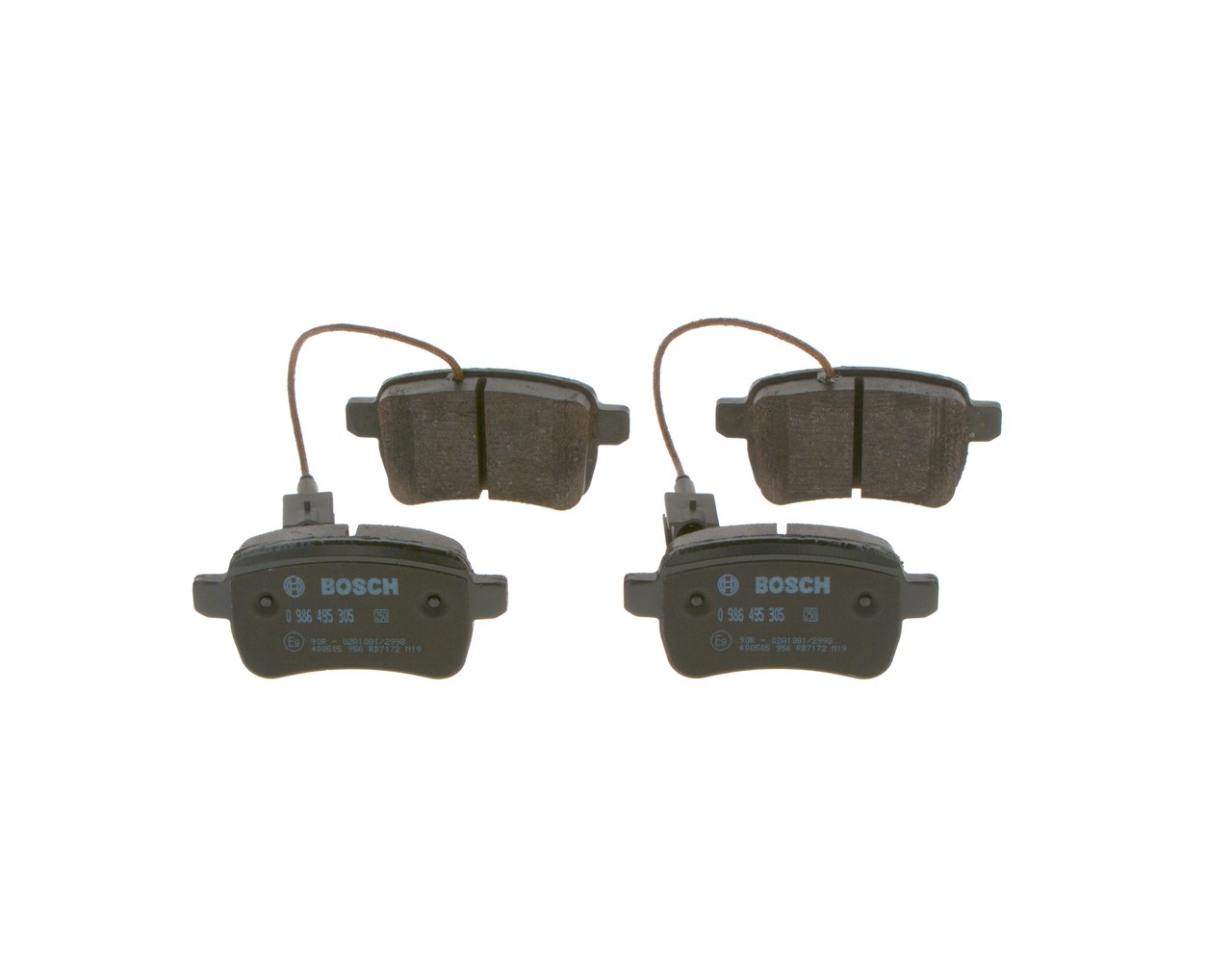 BOSCH Bremseklodser 0986495305 for FIAT