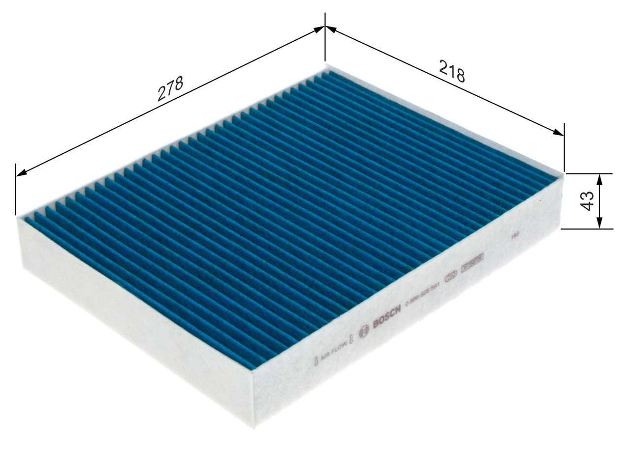 BOSCH Kabineluftfilter 0986628591 for VW