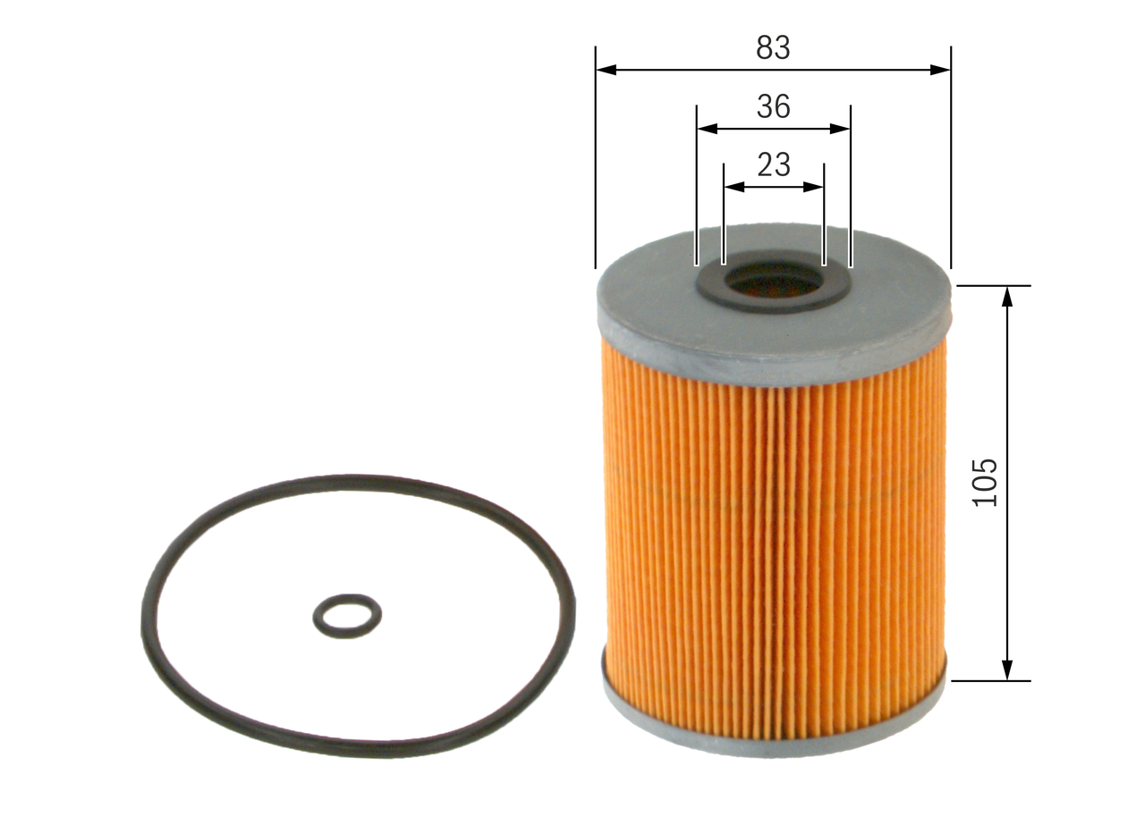 BOSCH Oliefilter 1 457 429 103 Filterindsats supplementary_articlesupplementary_info_596|Tillægsartikel/Yderligere info.|med pakninger height_mm_209|H