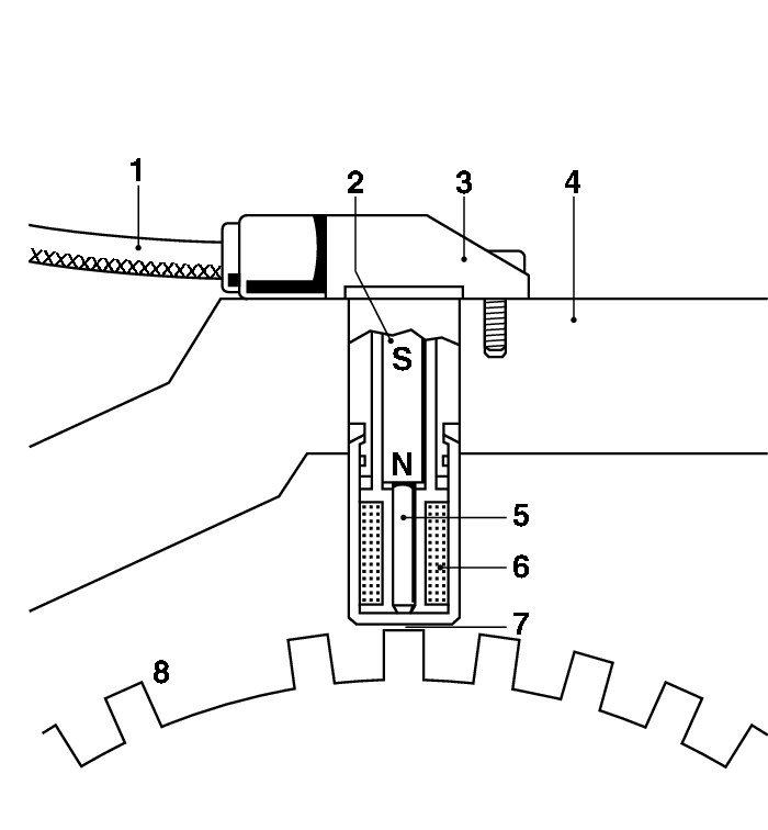 BOSCH Impulsgiver, krumtapaksel 0 261 210 248 for PORSCHE